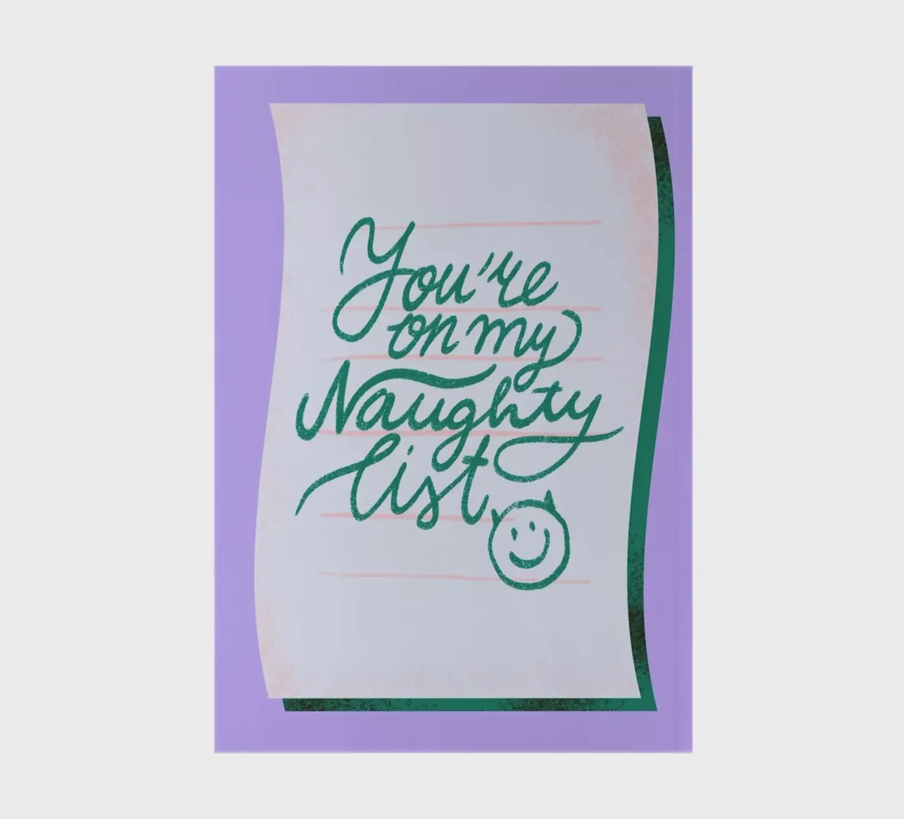 Naughty List notebook by Studio One