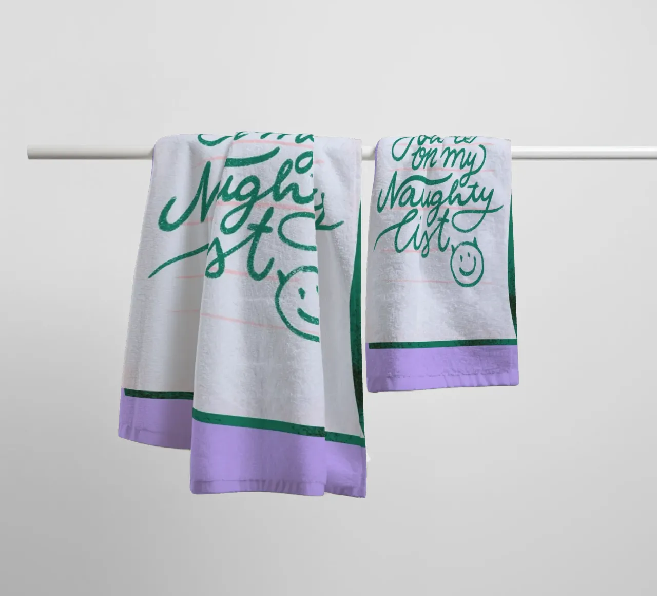 Naughty List asciugamano da bagno da Studio One