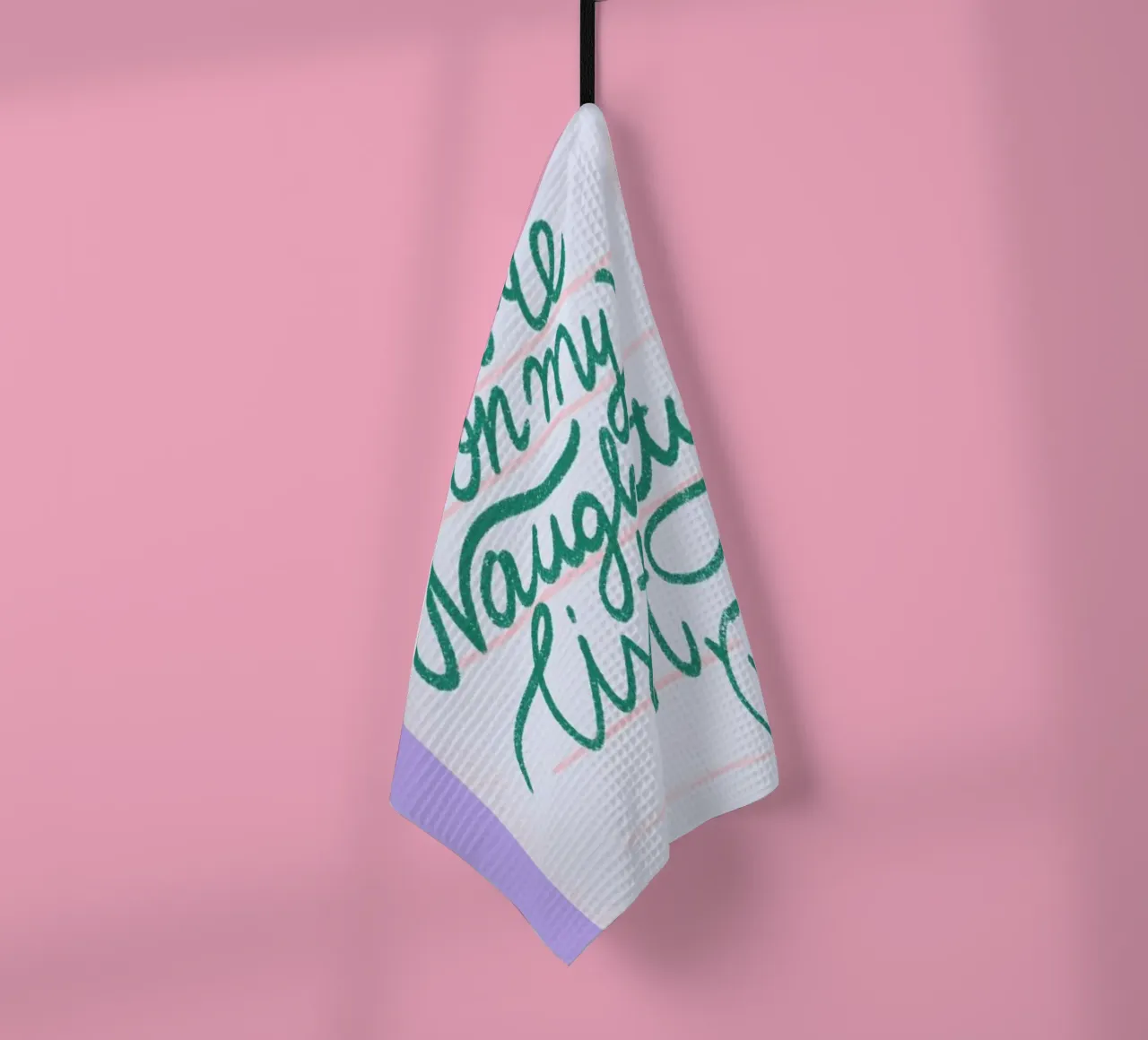Naughty List canovaccio da cucina da Studio One