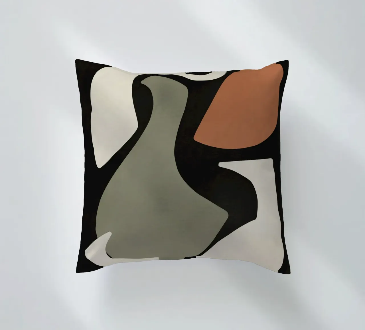 Arrangement de formes organiques découpées coussin de Little Dean