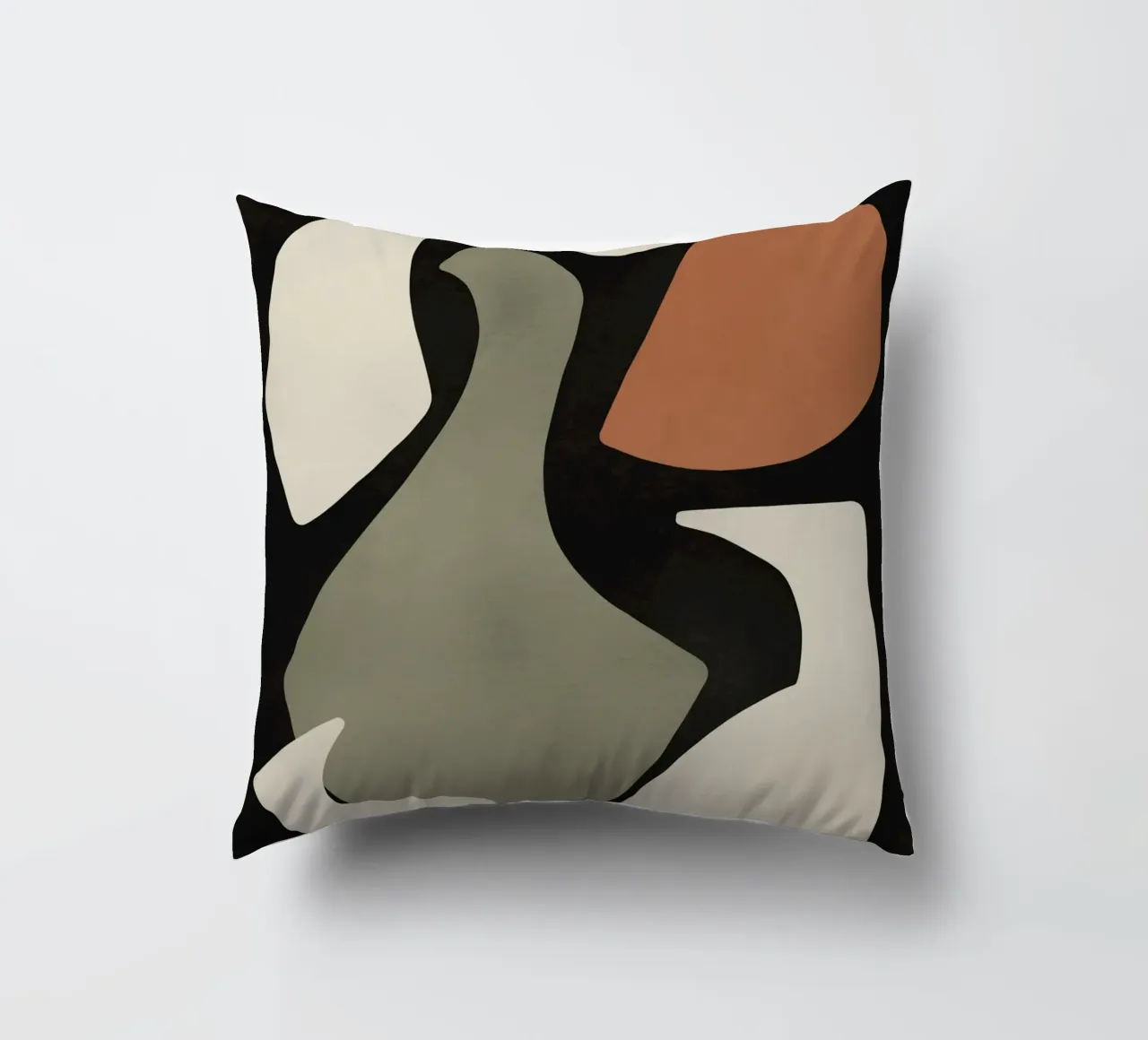 Arrangement de formes organiques découpées coussin de Little Dean