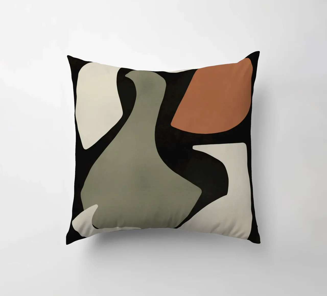 Arrangement de formes organiques découpées coussin de Little Dean