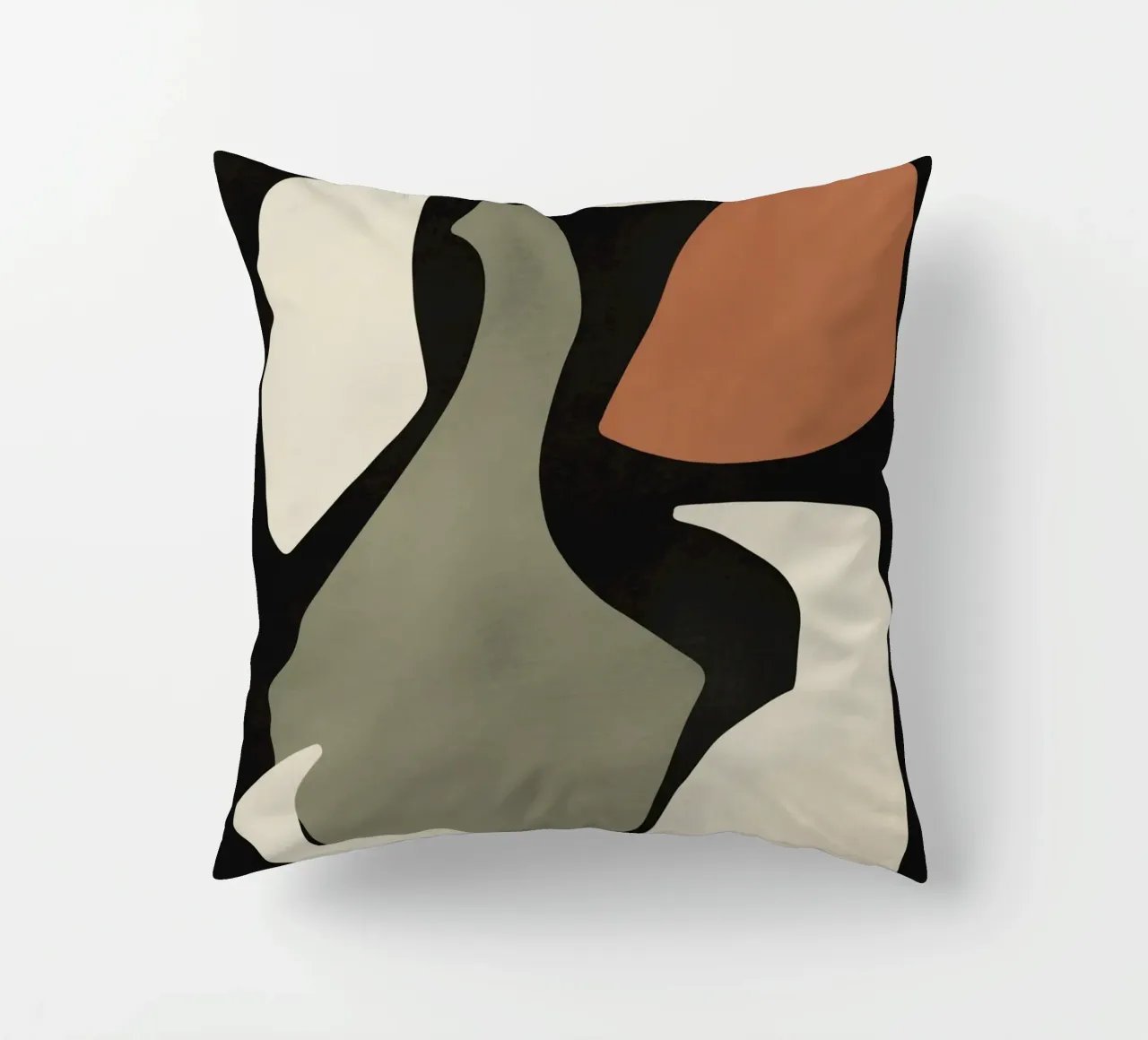 Arrangement de formes organiques découpées coussin de Little Dean
