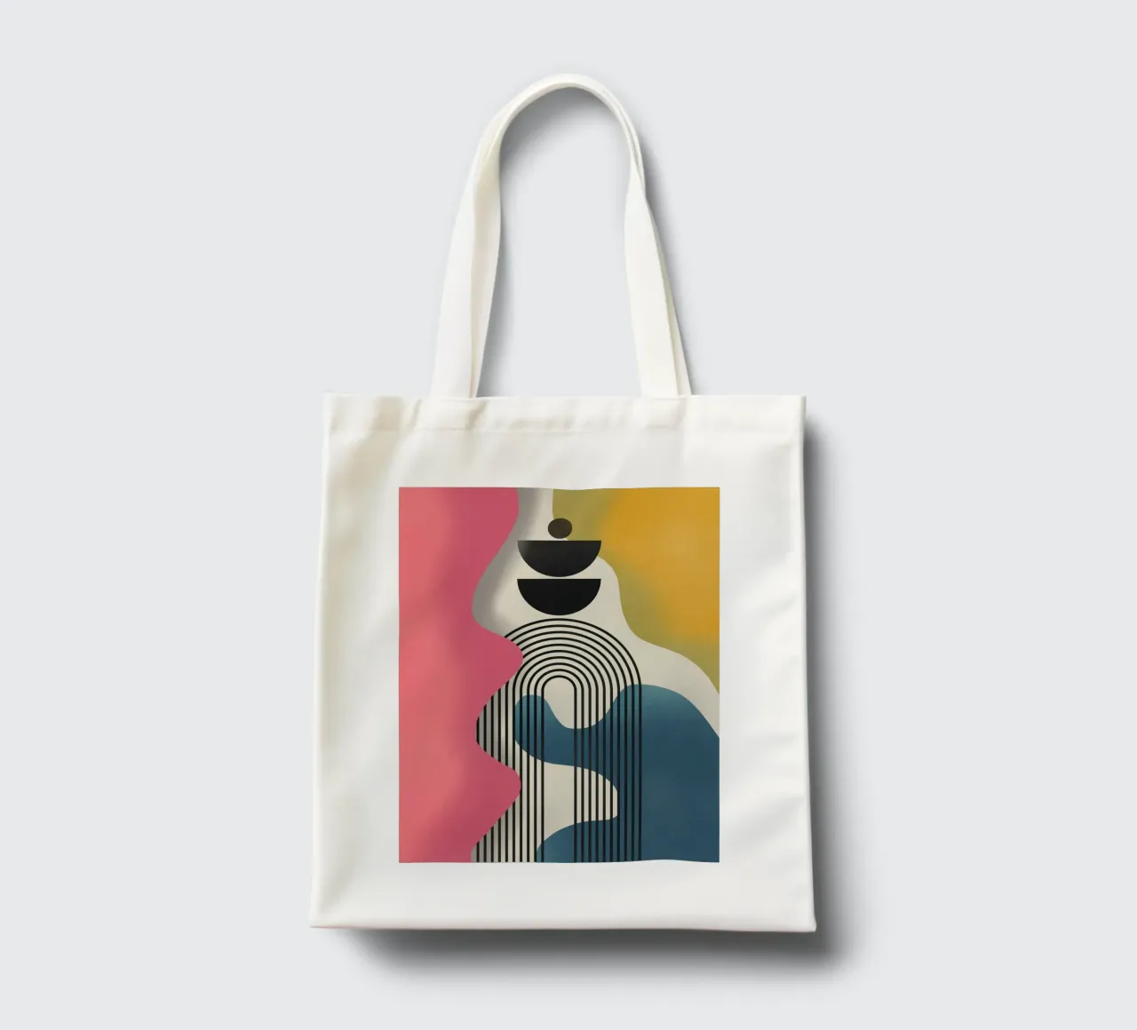 Spazio organico e geometrico 03 borsa in juta da Little Dean