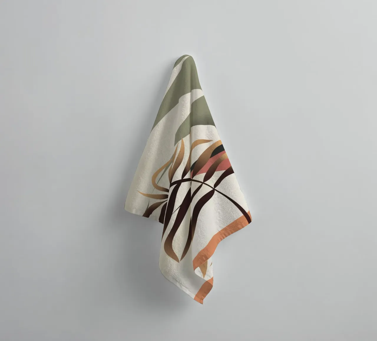 Sunset phases and palm towel by Little Dean