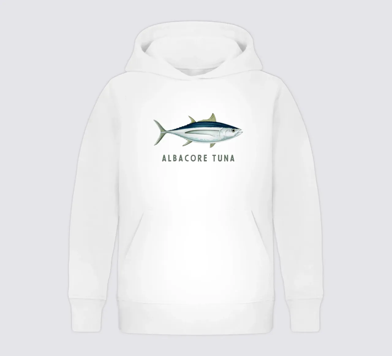 Albacore Tuna Saltwater Fish kids hoodie by singpentinksale