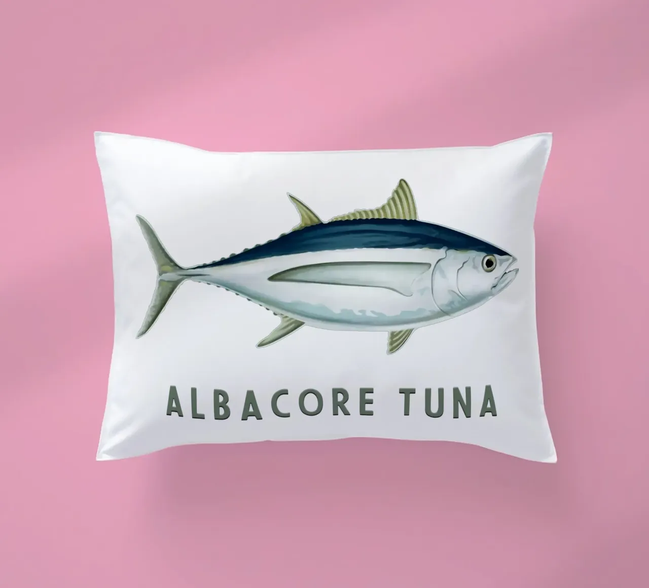 Tonno alalunga Pesce d'acqua salata cuscino da singpentinksale