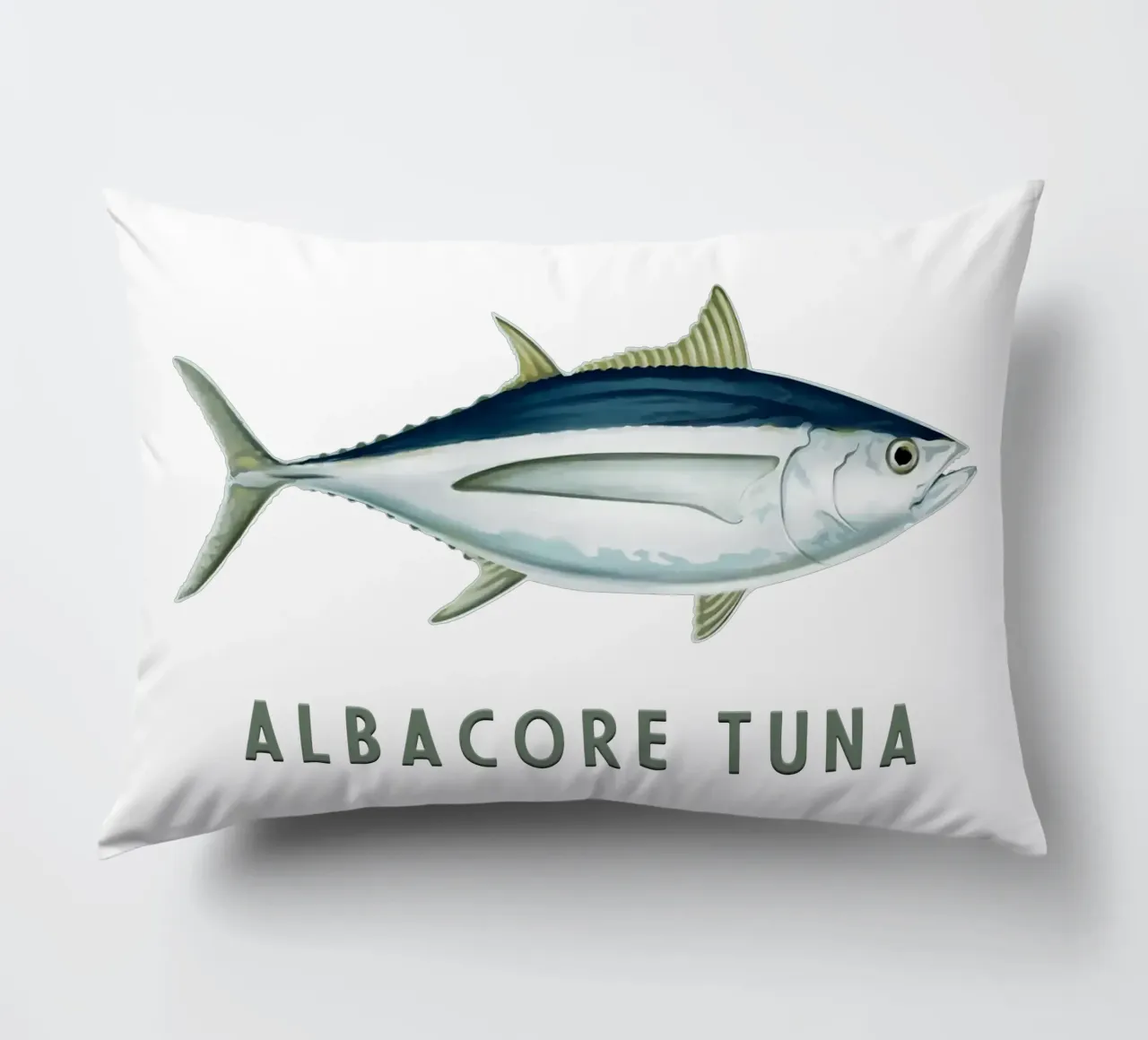 Tonno alalunga Pesce d'acqua salata cuscino da singpentinksale