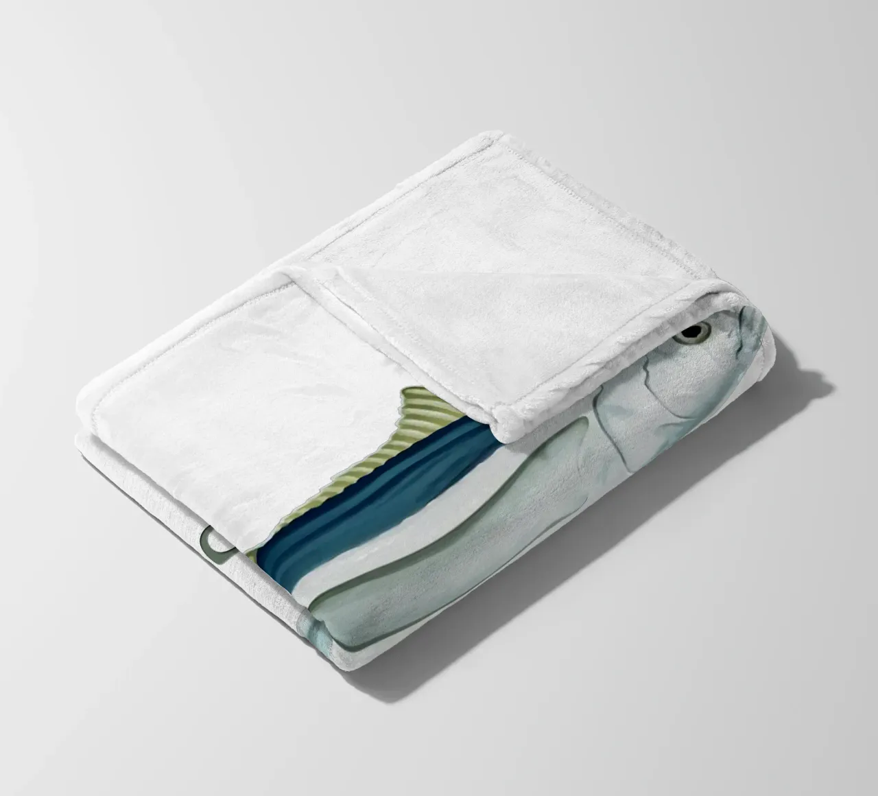 Weißer Thunfisch Salzwasserfisch Fleecedecke von singpentinksale