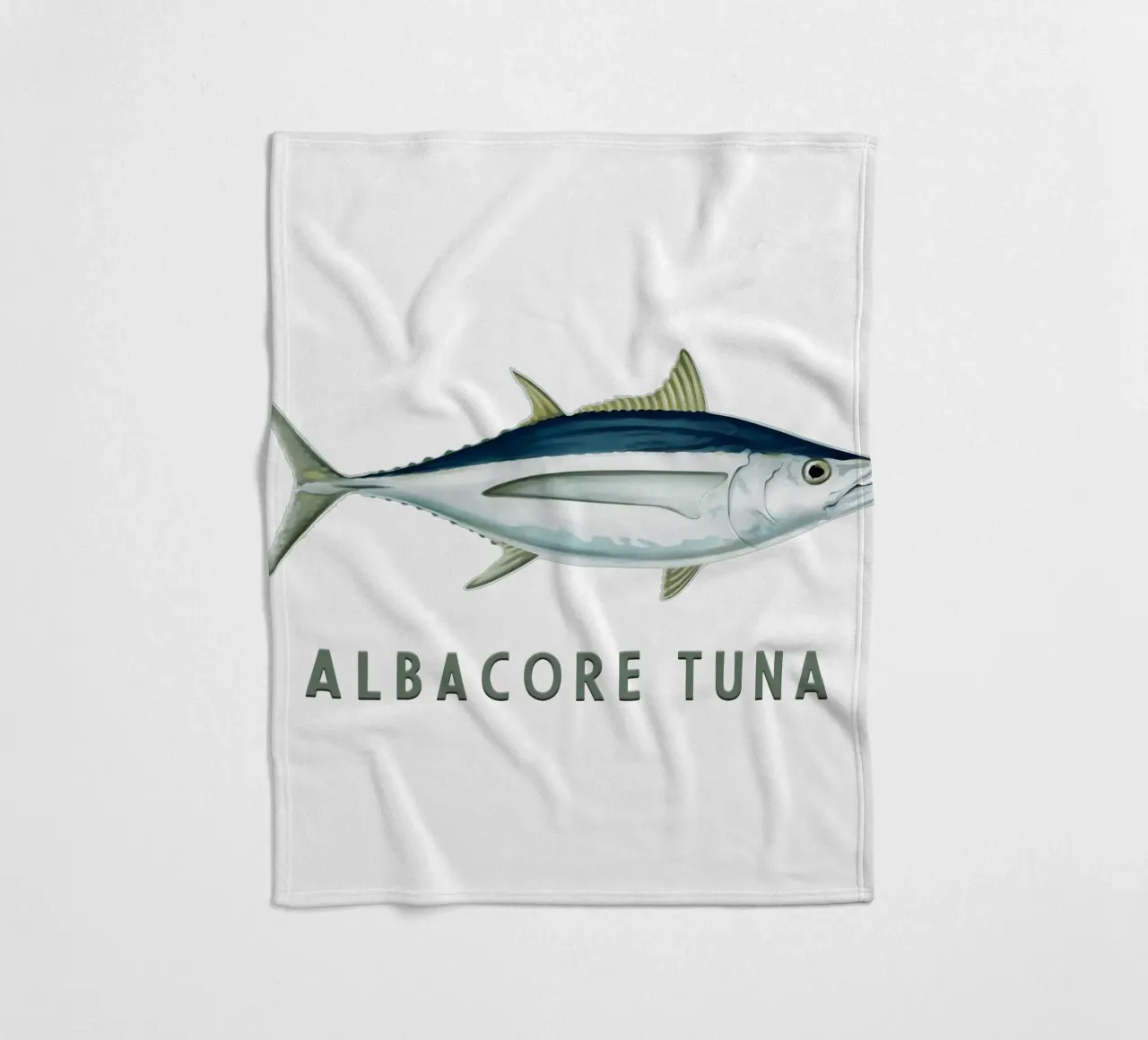 Weißer Thunfisch Salzwasserfisch Fleecedecke von singpentinksale
