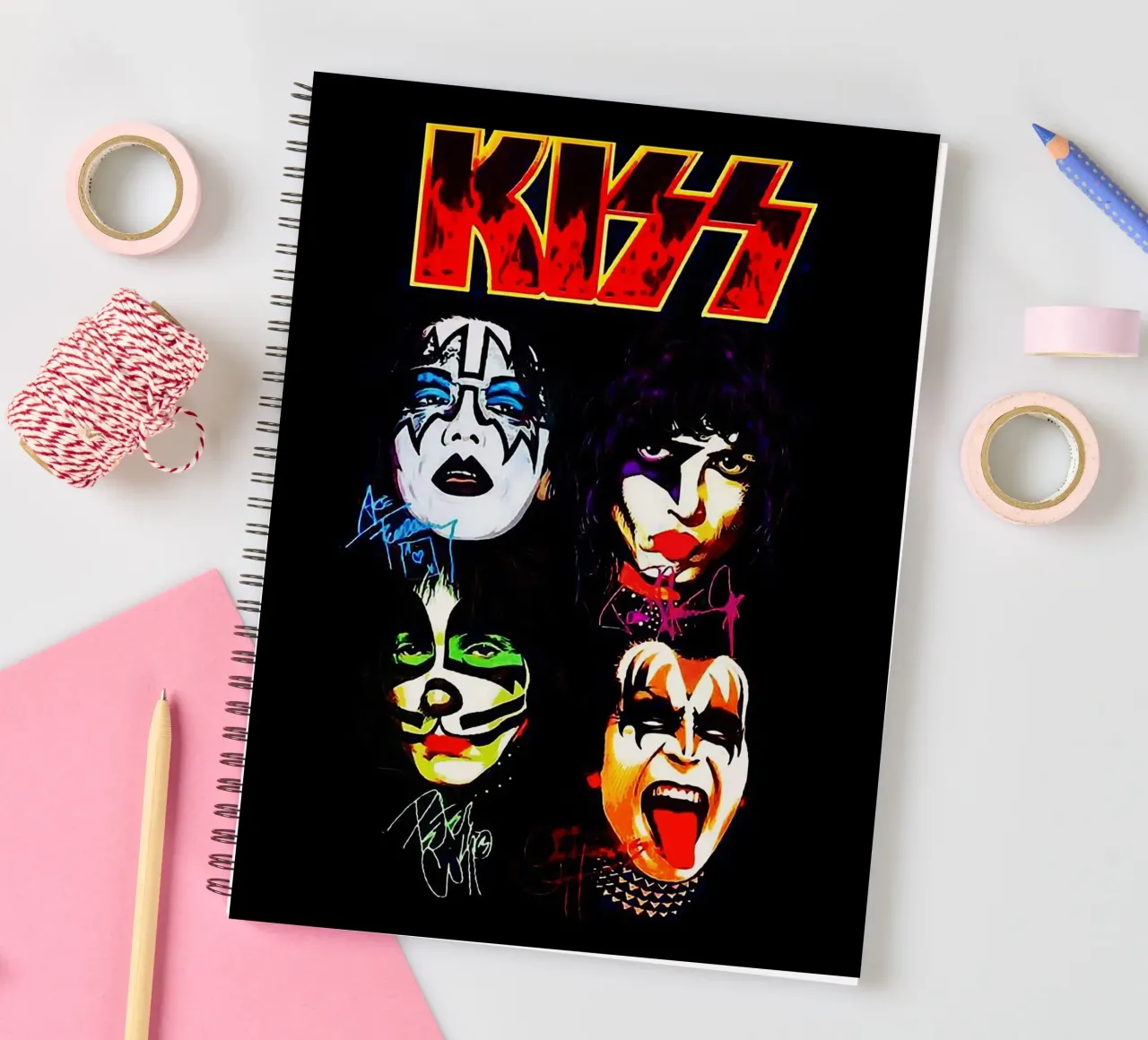 kiss spiral notebook by vanhesling