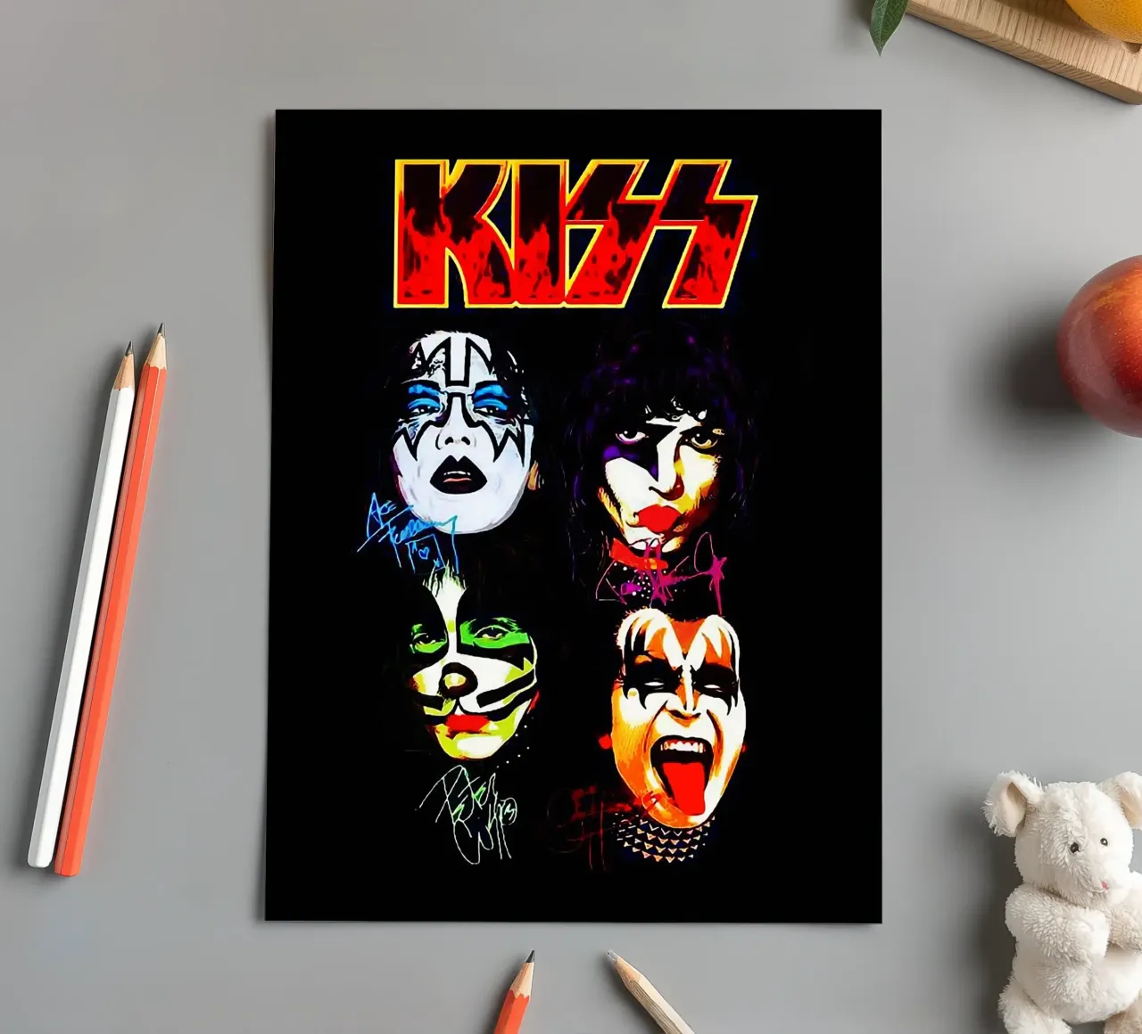 kiss sticker sheet by vanhesling