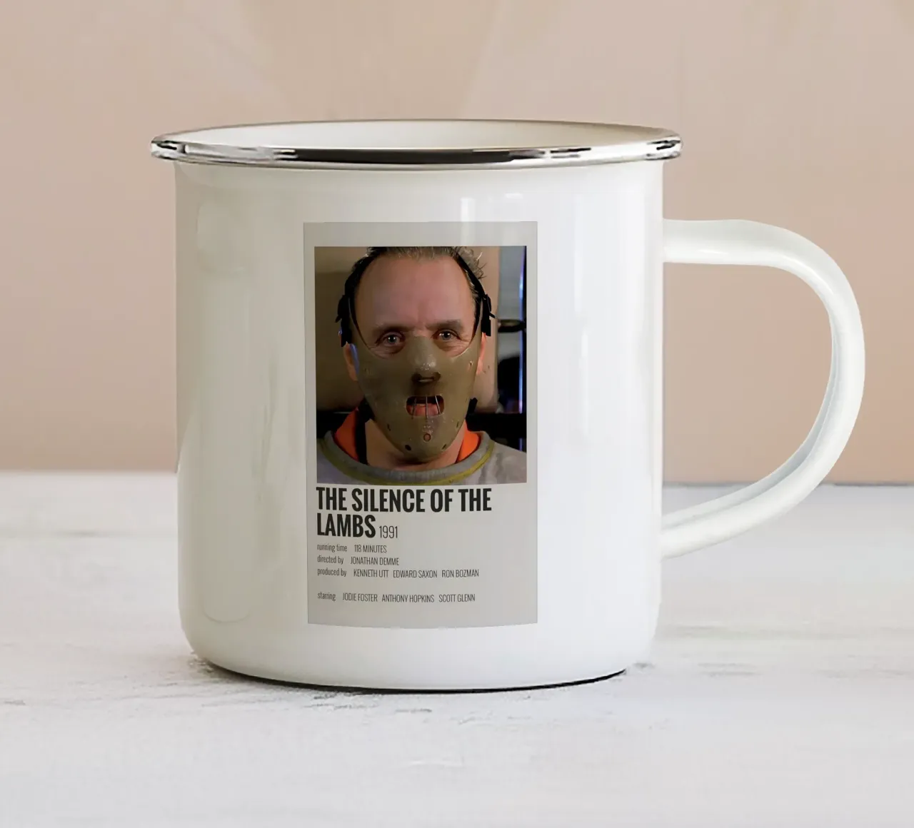 THE SILENCE OF THE LAMBS 1991 tazza in smalto da MVFminimalist