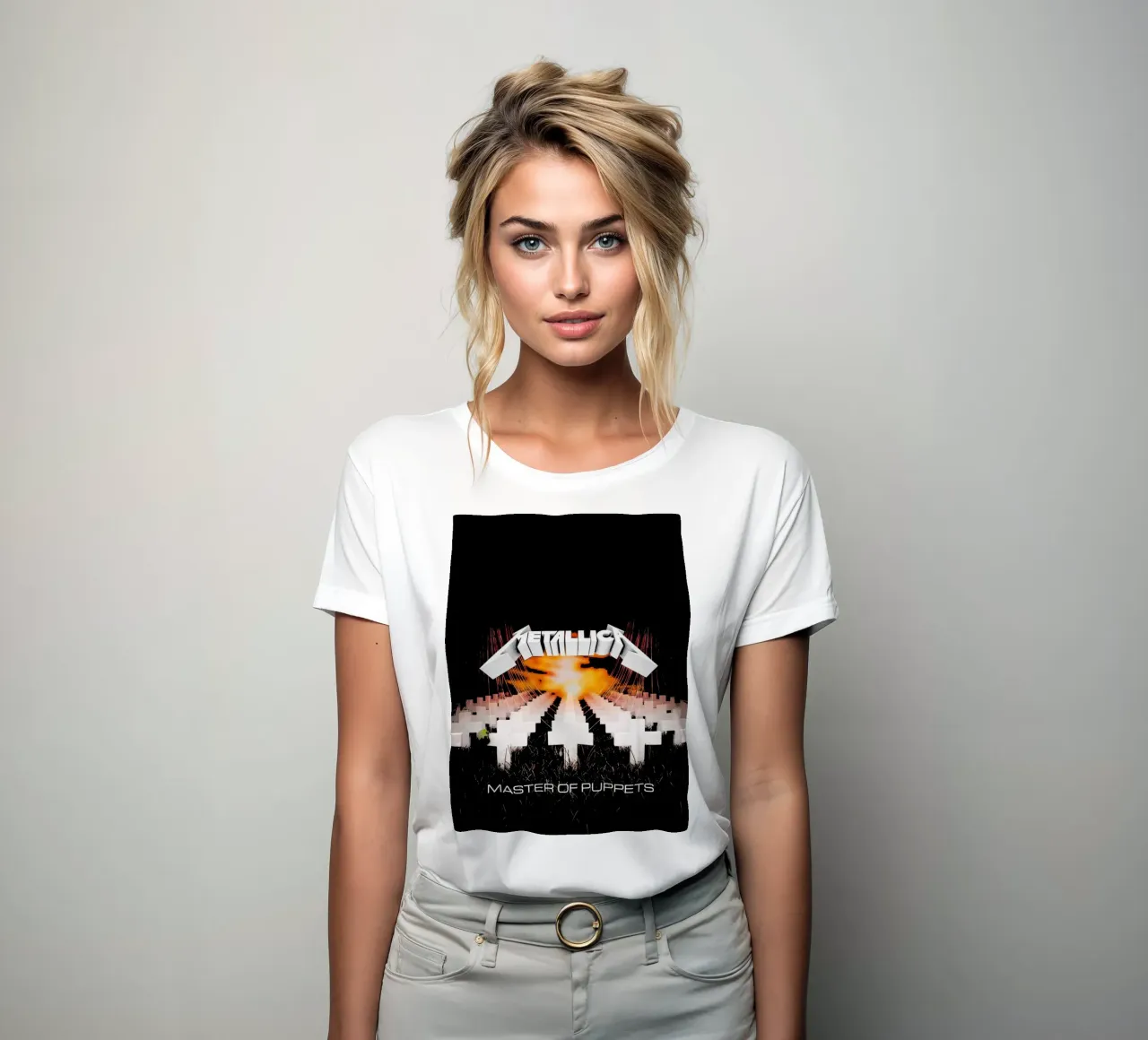 Metallichead - Master Of Puppets Kunst dames t-shirt getailleerd van music soul
