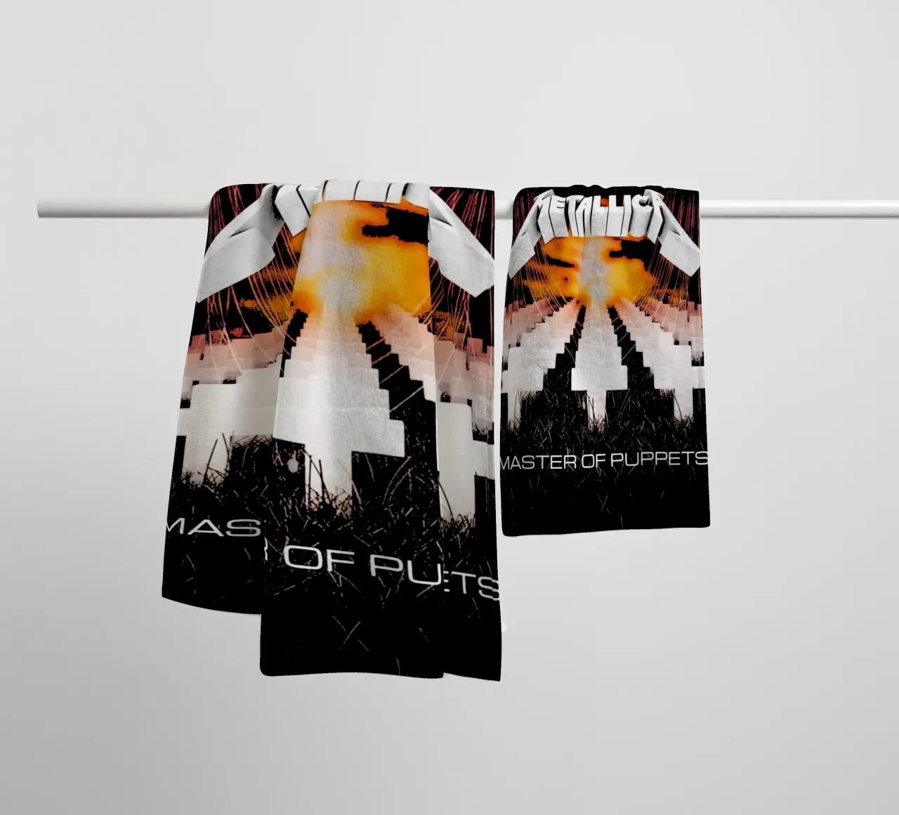Metallichead - Master Of Puppets Art towel by music soul