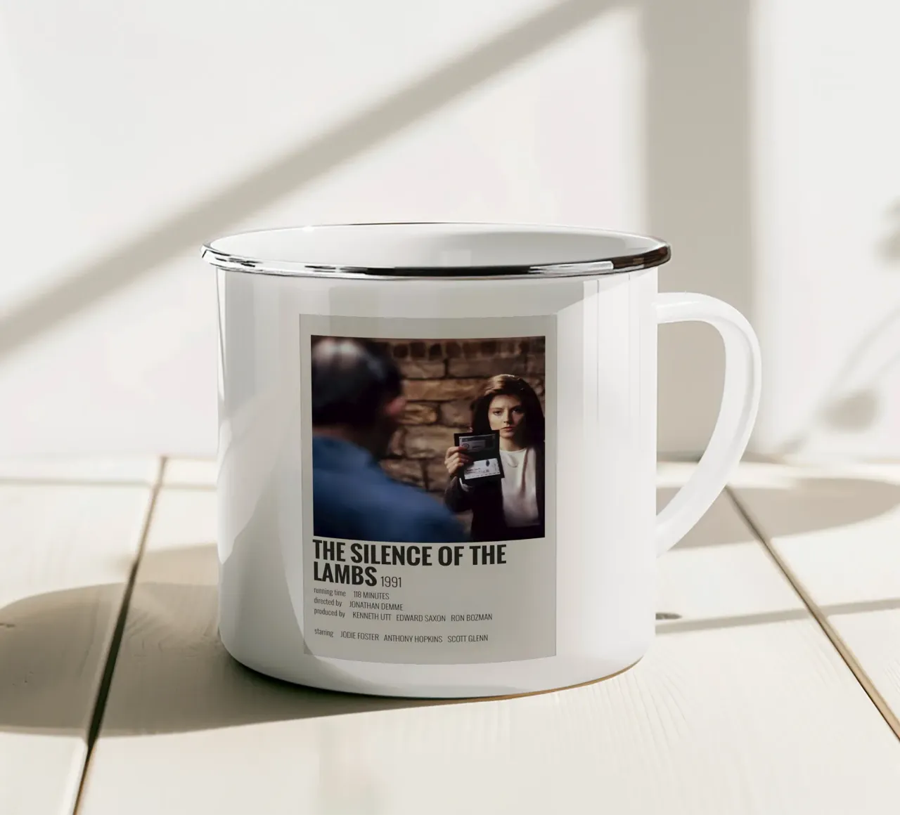 THE SILENCE OF THE LAMBS 1991 tazza in smalto da MVFminimalist