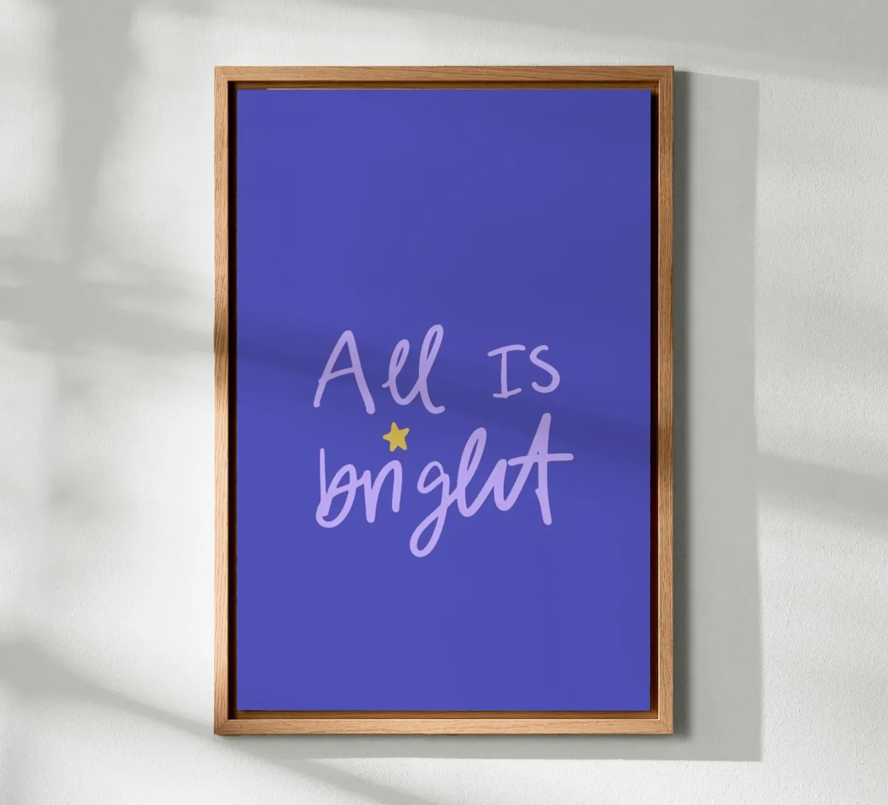 All is Bright tela con Cornice a cassetta da KRUTH DESIGN
