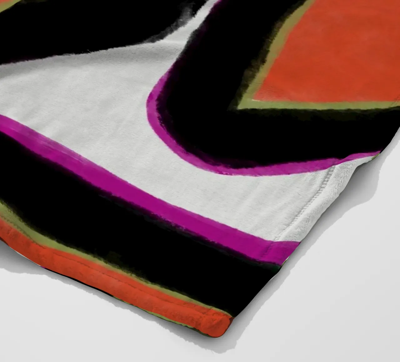 Abstract colour dynamics fleece blanket by Carinaprint