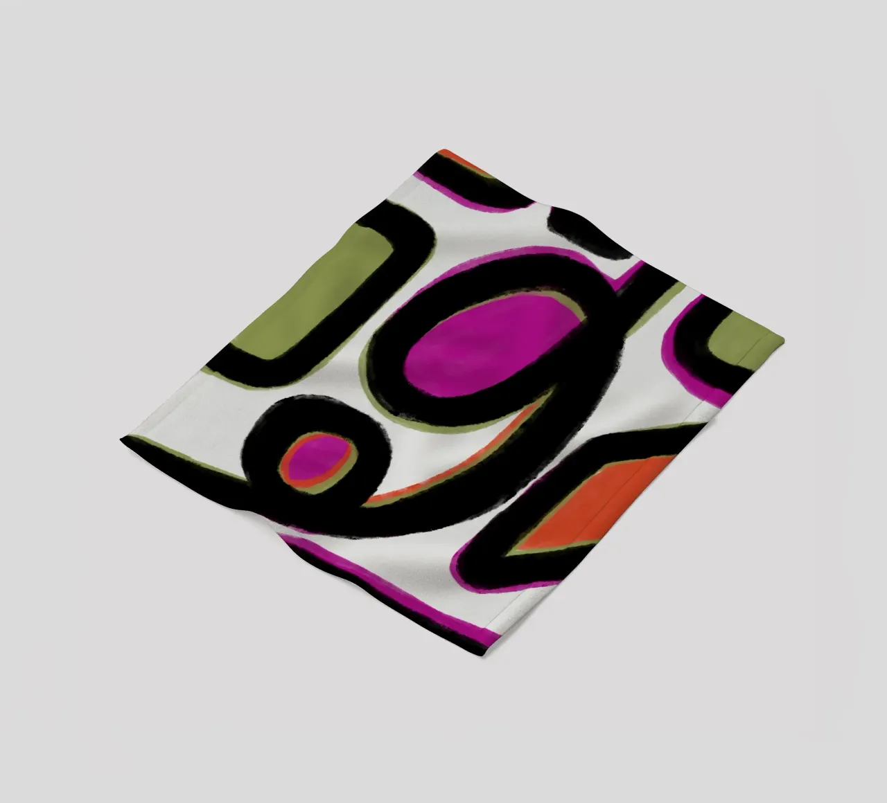 Abstract colour dynamics fleece blanket by Carinaprint
