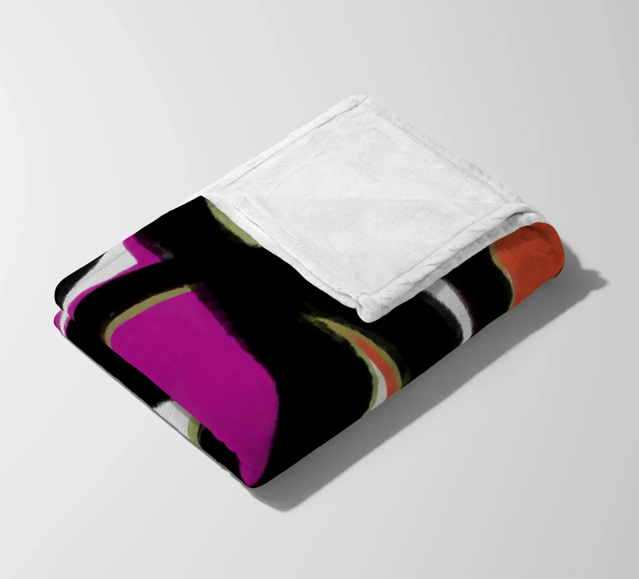 Abstract colour dynamics fleece blanket by Carinaprint