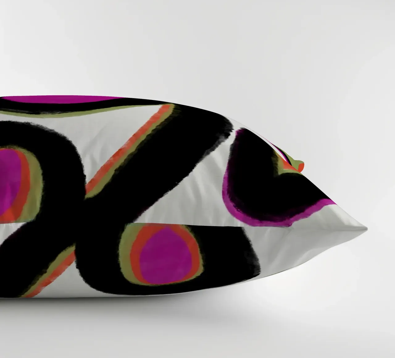 Abstract colour dynamics decorative cushion by Carinaprint