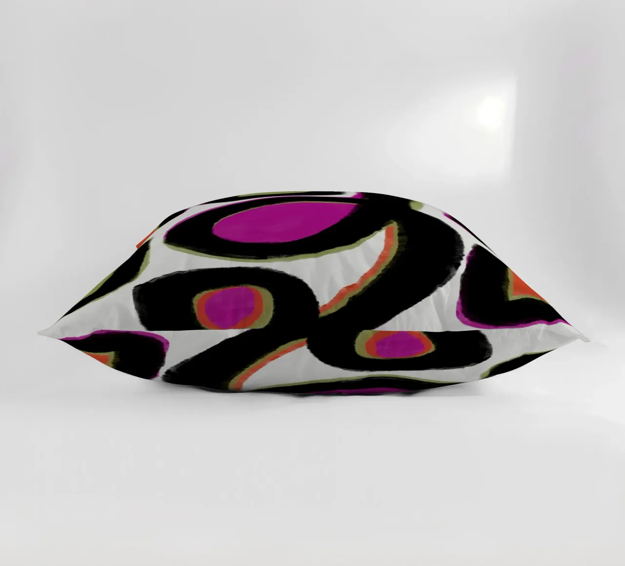 Abstract colour dynamics decorative cushion by Carinaprint