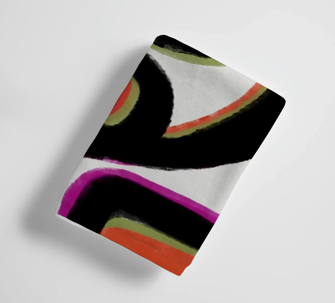Abstract colour dynamics towel by Carinaprint