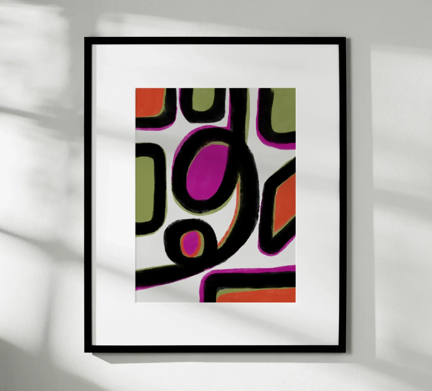 Abstract colour dynamics poster by Carinaprint