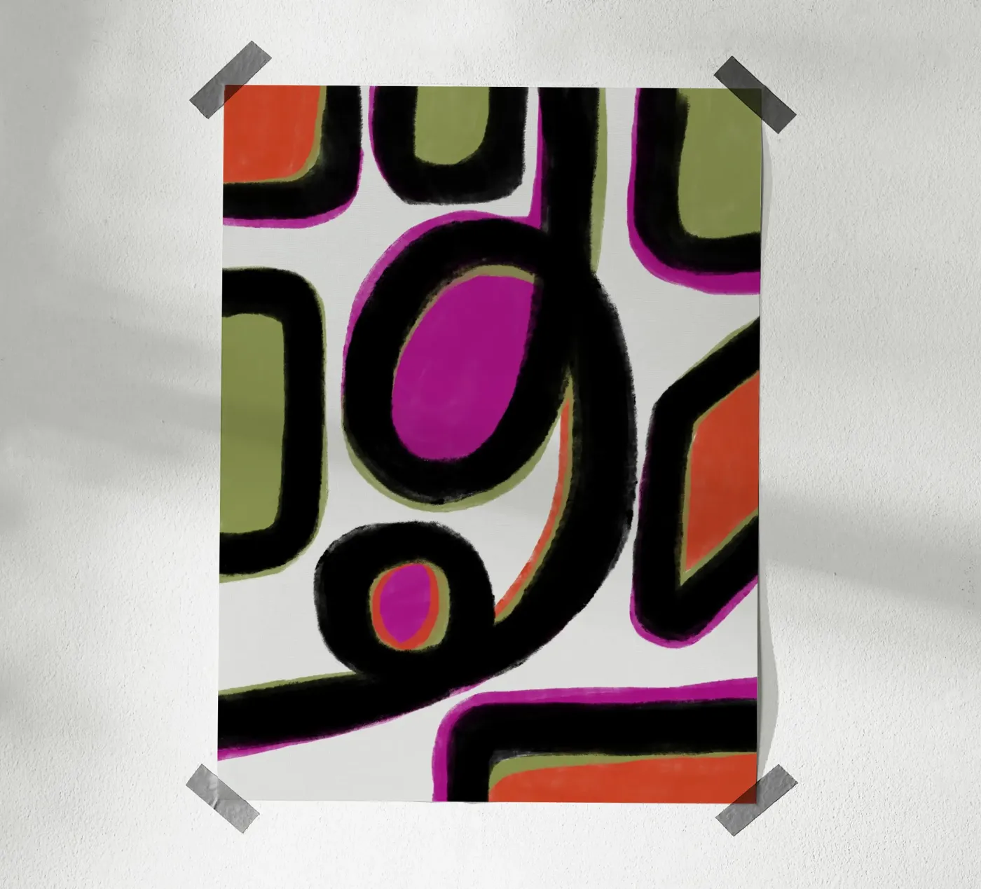 Abstract colour dynamics poster by Carinaprint