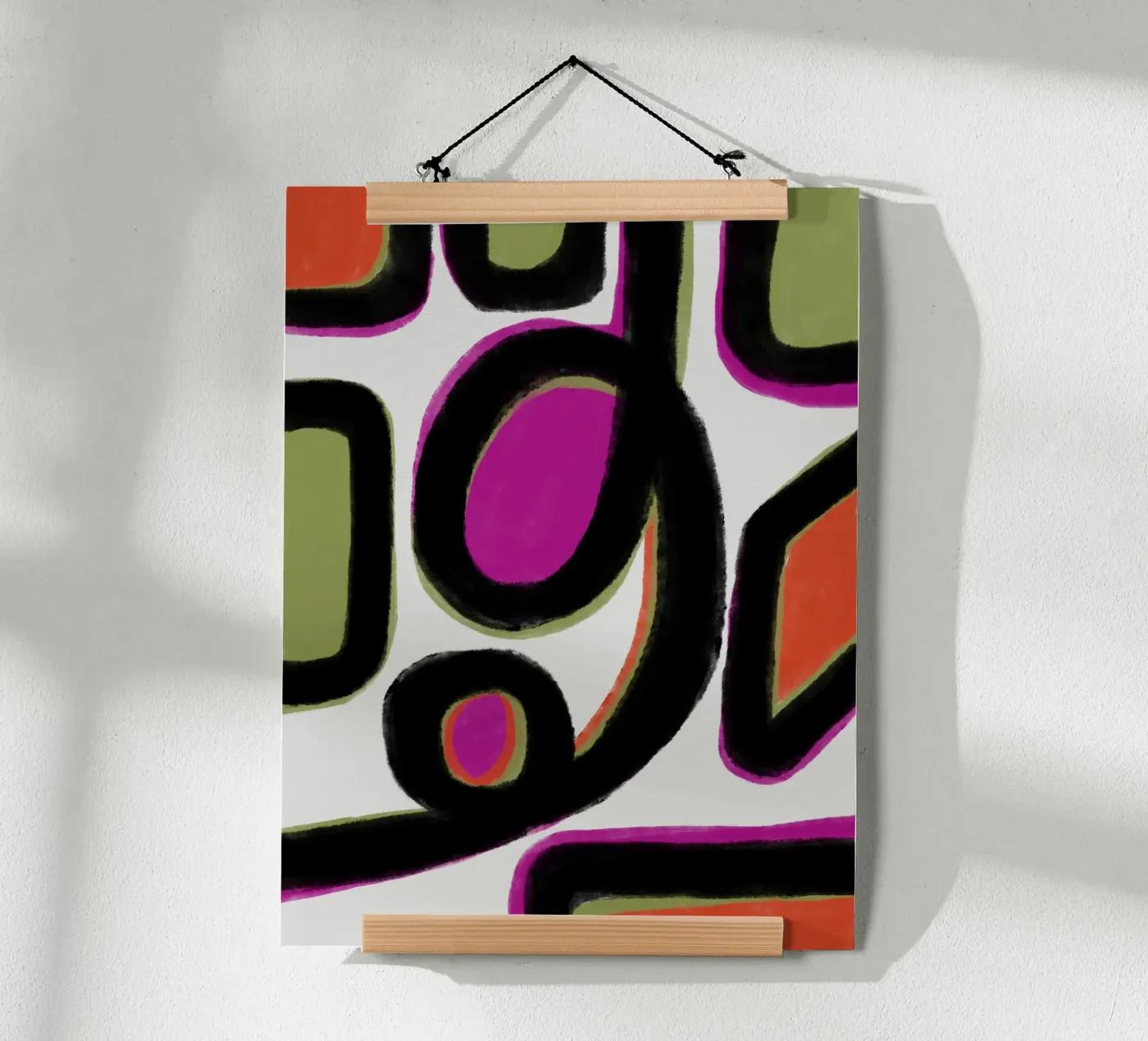 Abstract colour dynamics poster by Carinaprint