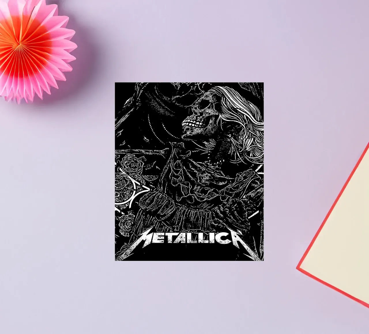 Metallica - Skeleton canvas picture sticker by music soul