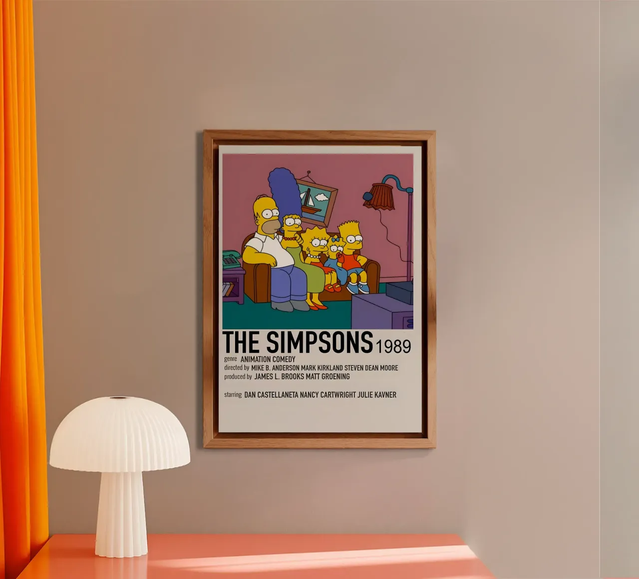 THE SIMPSONS 1989 alluminio dibond da MVFminimalist