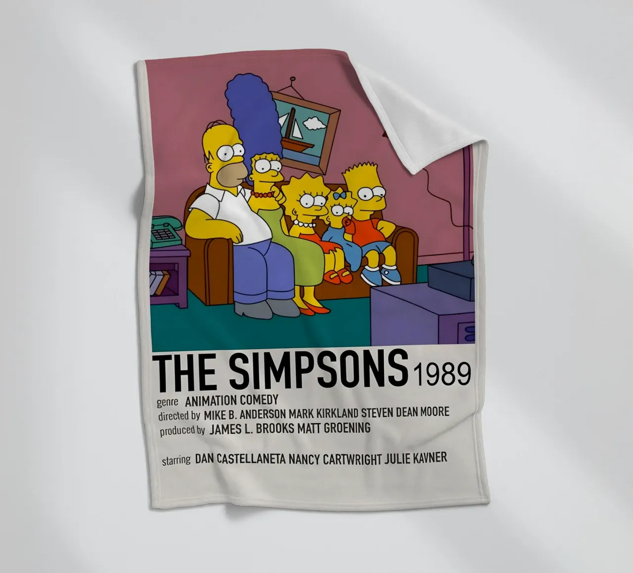 THE SIMPSONS 1989 coperta in pile da MVFminimalist