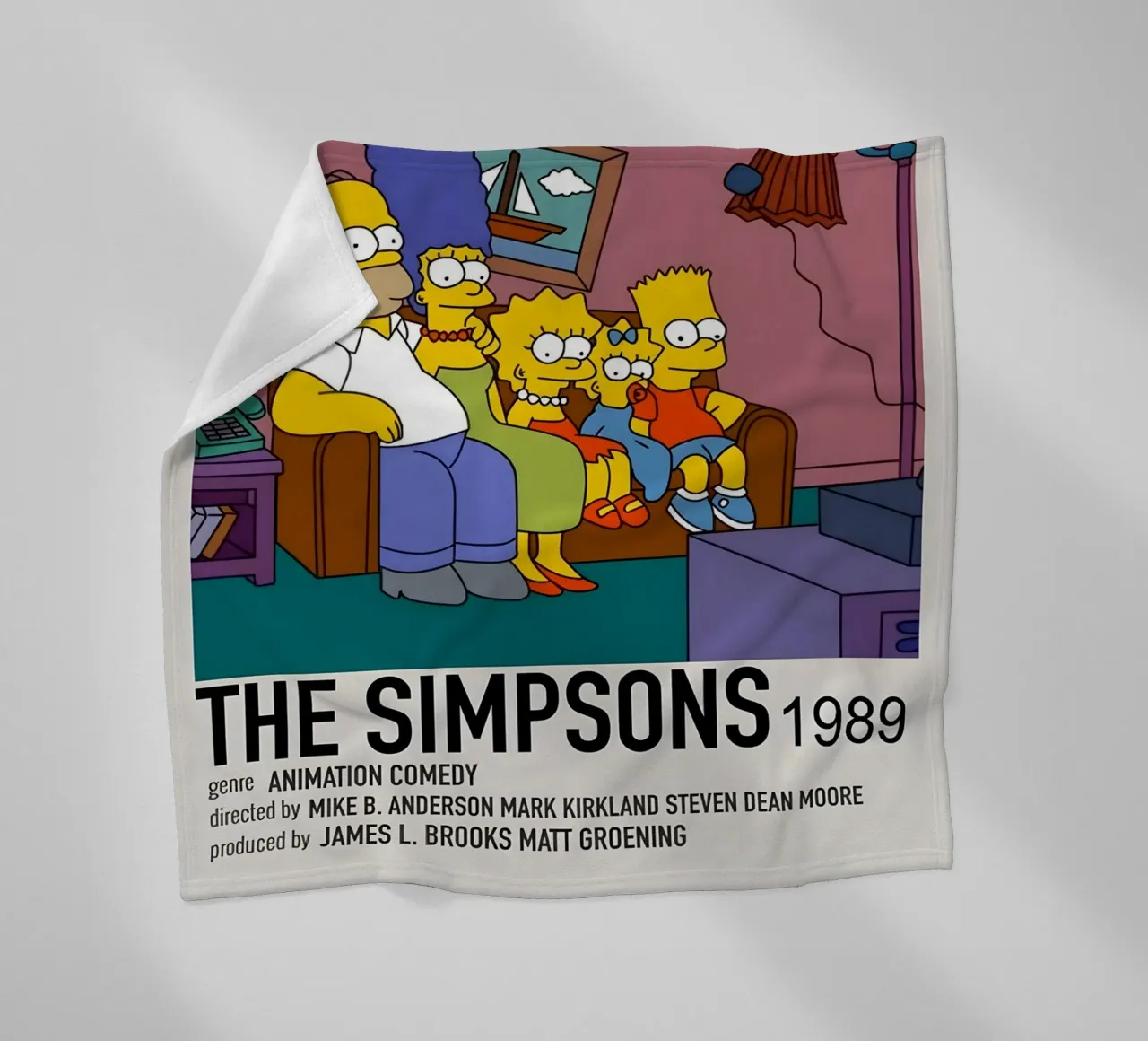 THE SIMPSONS 1989 coperta in pile da MVFminimalist
