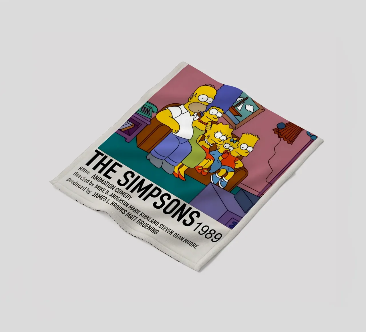 THE SIMPSONS 1989 coperta in pile da MVFminimalist