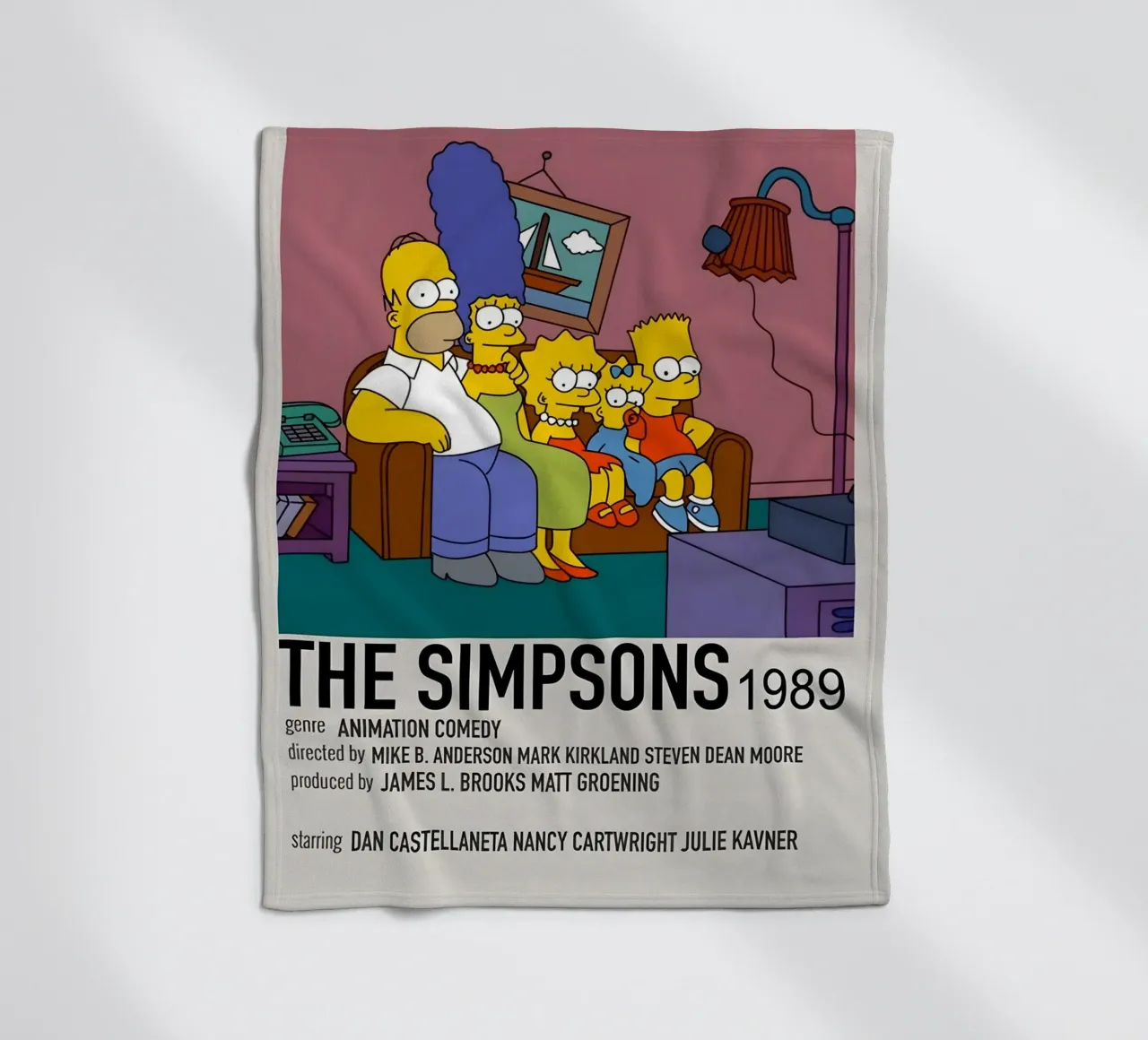 THE SIMPSONS 1989 coperta in pile da MVFminimalist