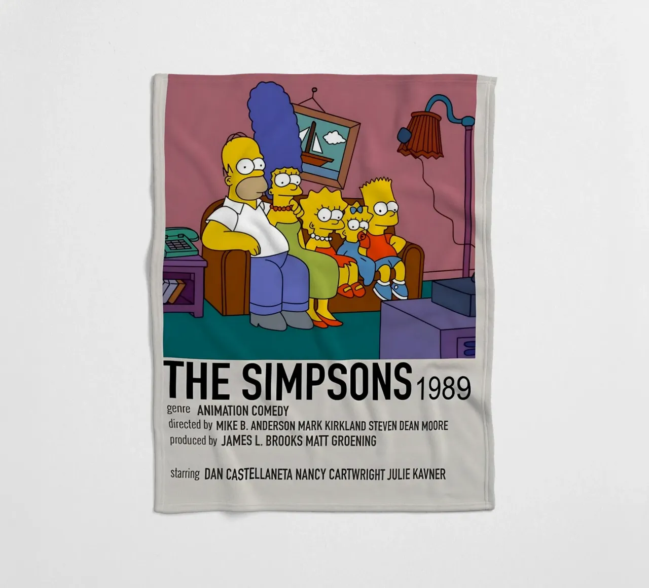 THE SIMPSONS 1989 coperta in pile da MVFminimalist