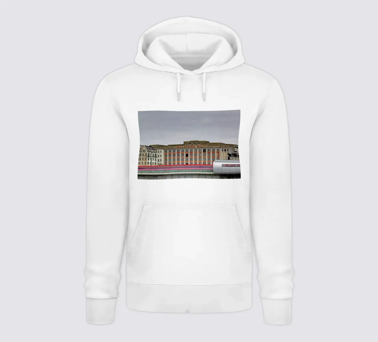 Millenium Mills felpa con cappuccio da Michael Belhadi