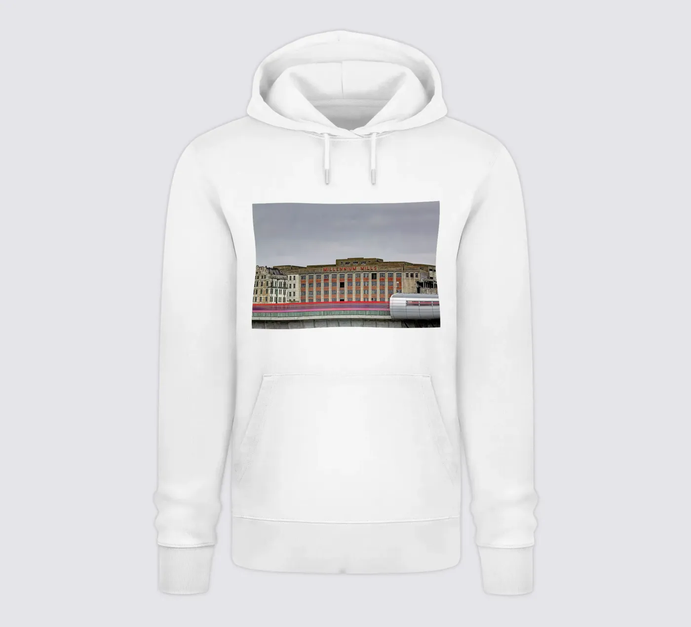 Millenium Mills felpa con cappuccio da Michael Belhadi