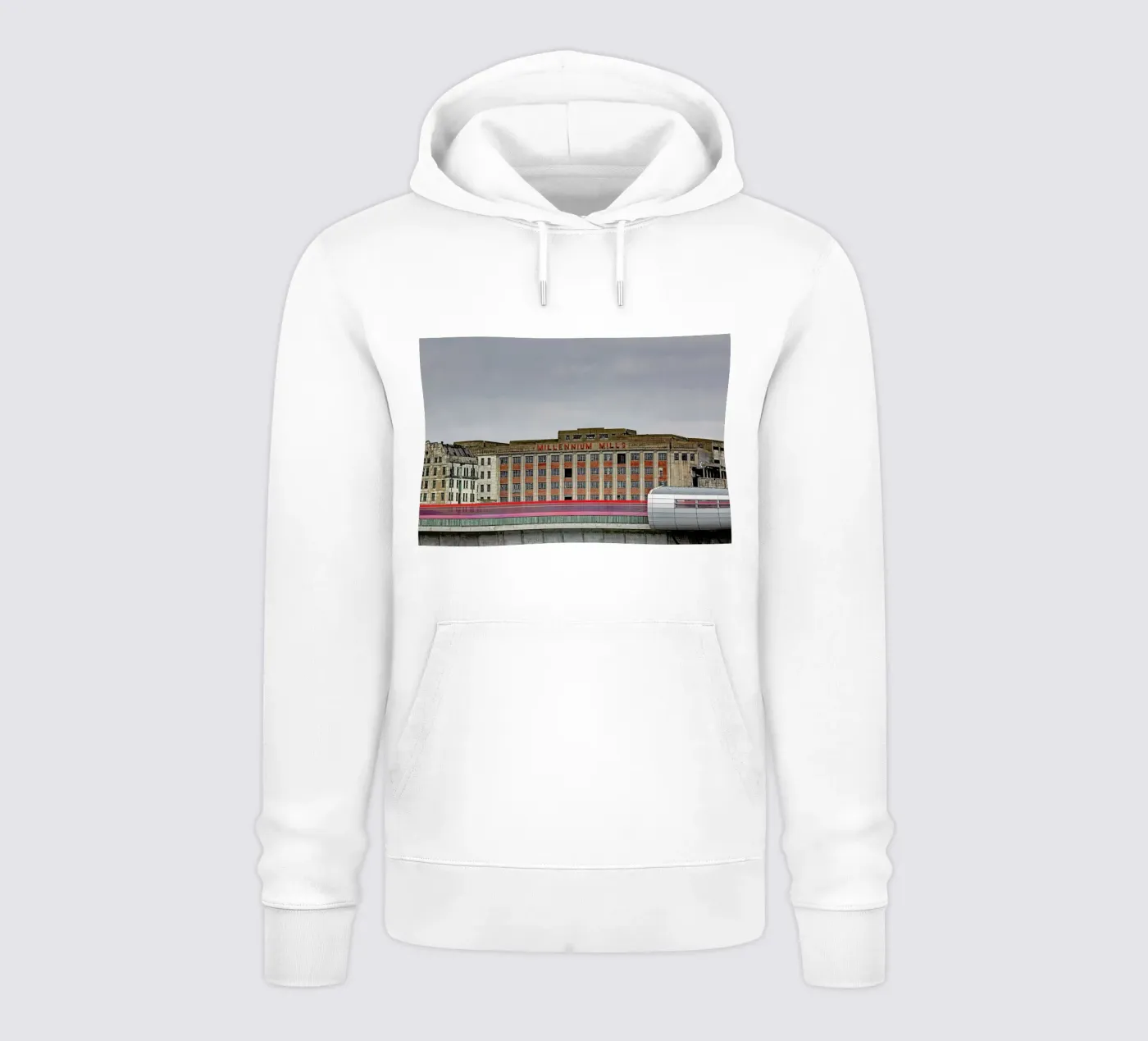 Millenium Mills felpa con cappuccio da Michael Belhadi