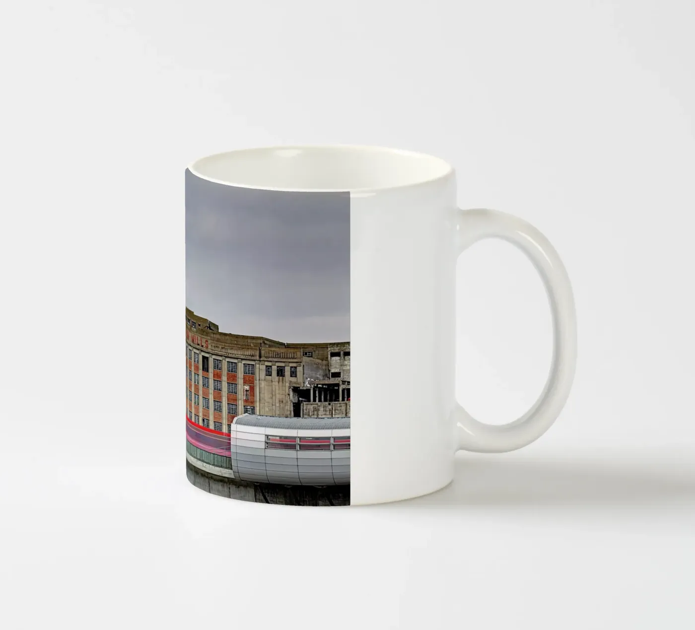 Millenium Mills Keramik Tasse von Michael Belhadi