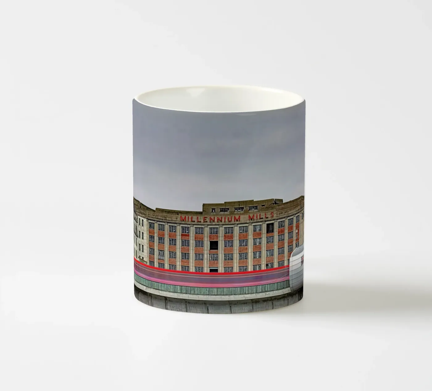 Millenium Mills Keramik Tasse von Michael Belhadi