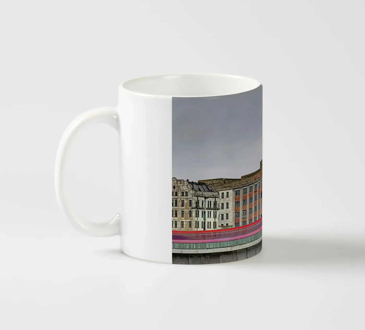 Millenium Mills Keramik Tasse von Michael Belhadi