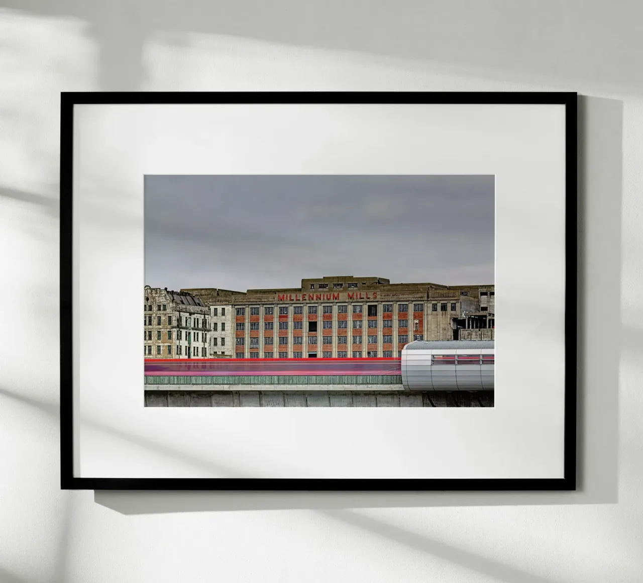 Millenium Mills poster con telaio in legno da Michael Belhadi