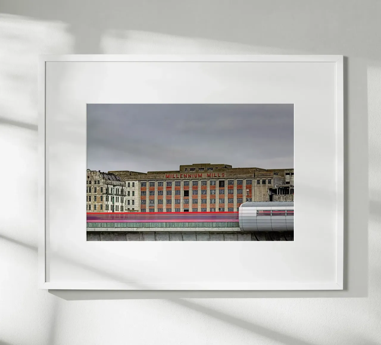 Millenium Mills poster con telaio in legno da Michael Belhadi