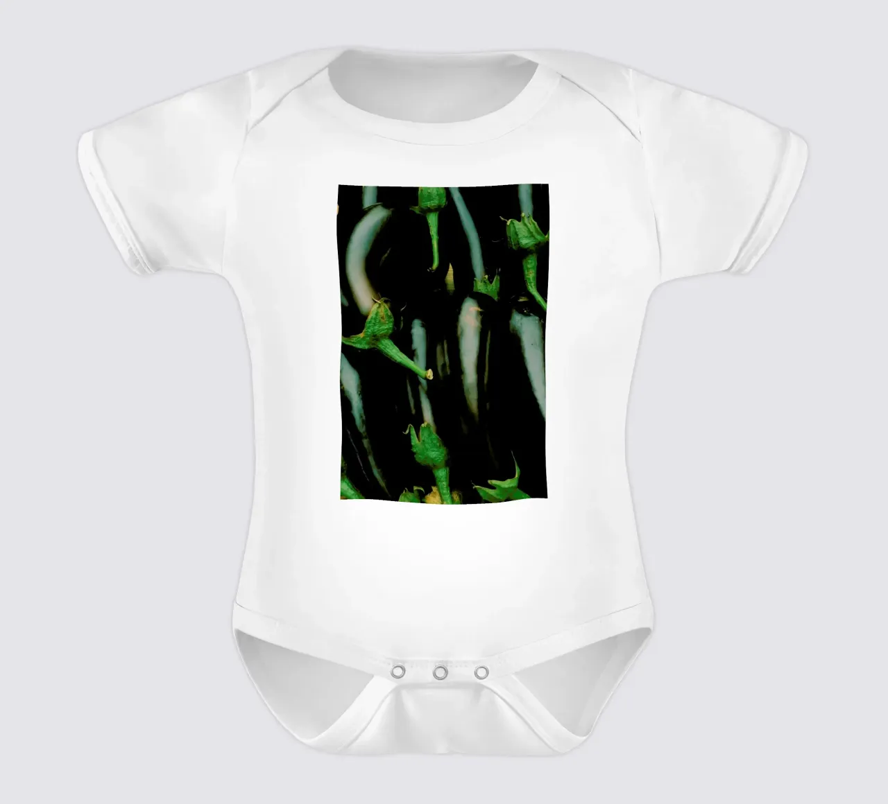 Aubergine Overload body neonato maniche corte da Sebastian Hilgetag