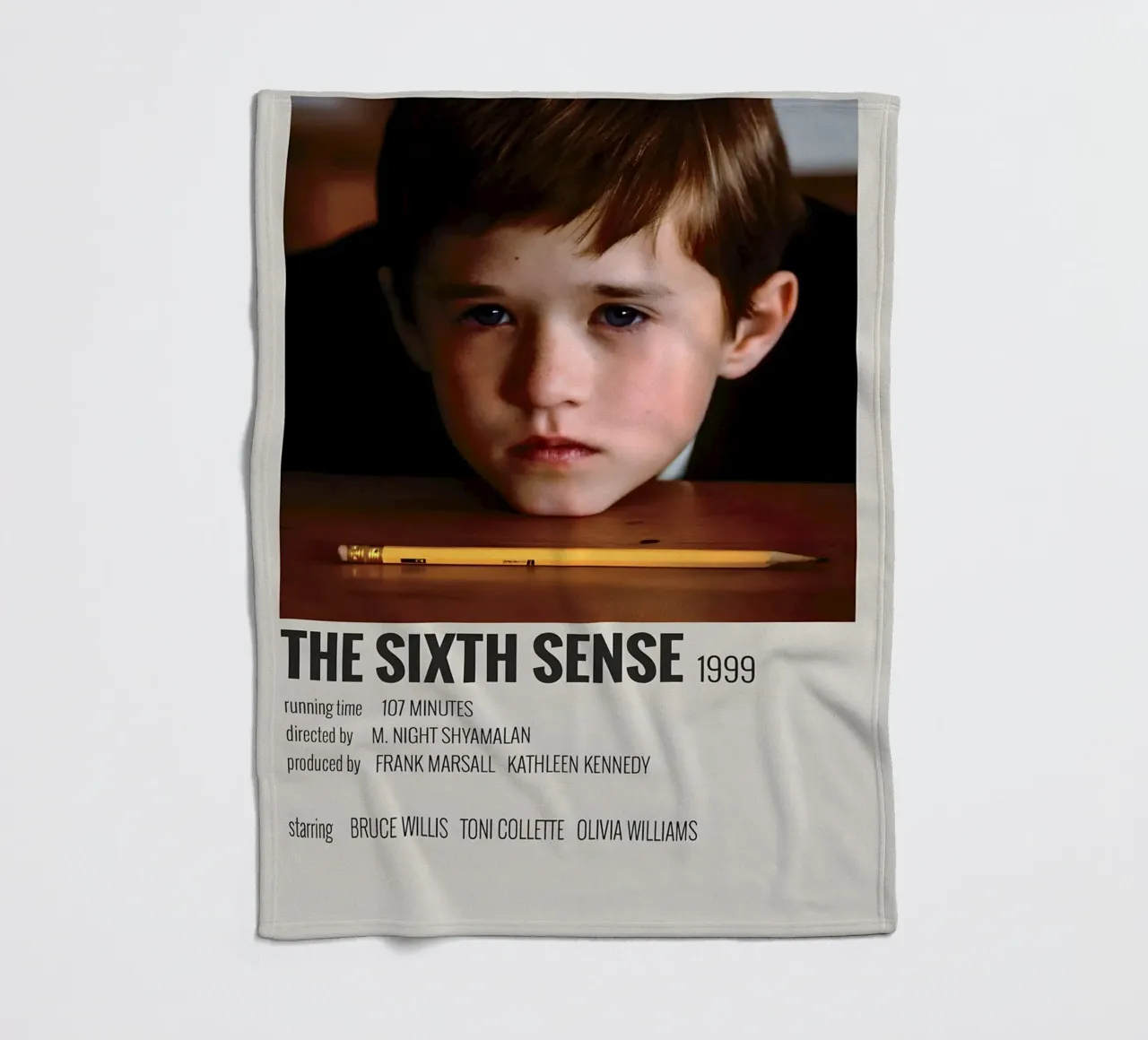 THE SIXTH SENSE 1999 coperta in pile da MVFminimalist