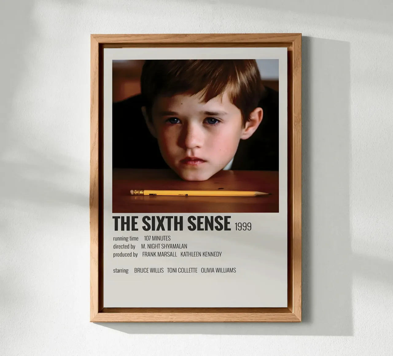 THE SIXTH SENSE 1999 alluminio dibond da MVFminimalist