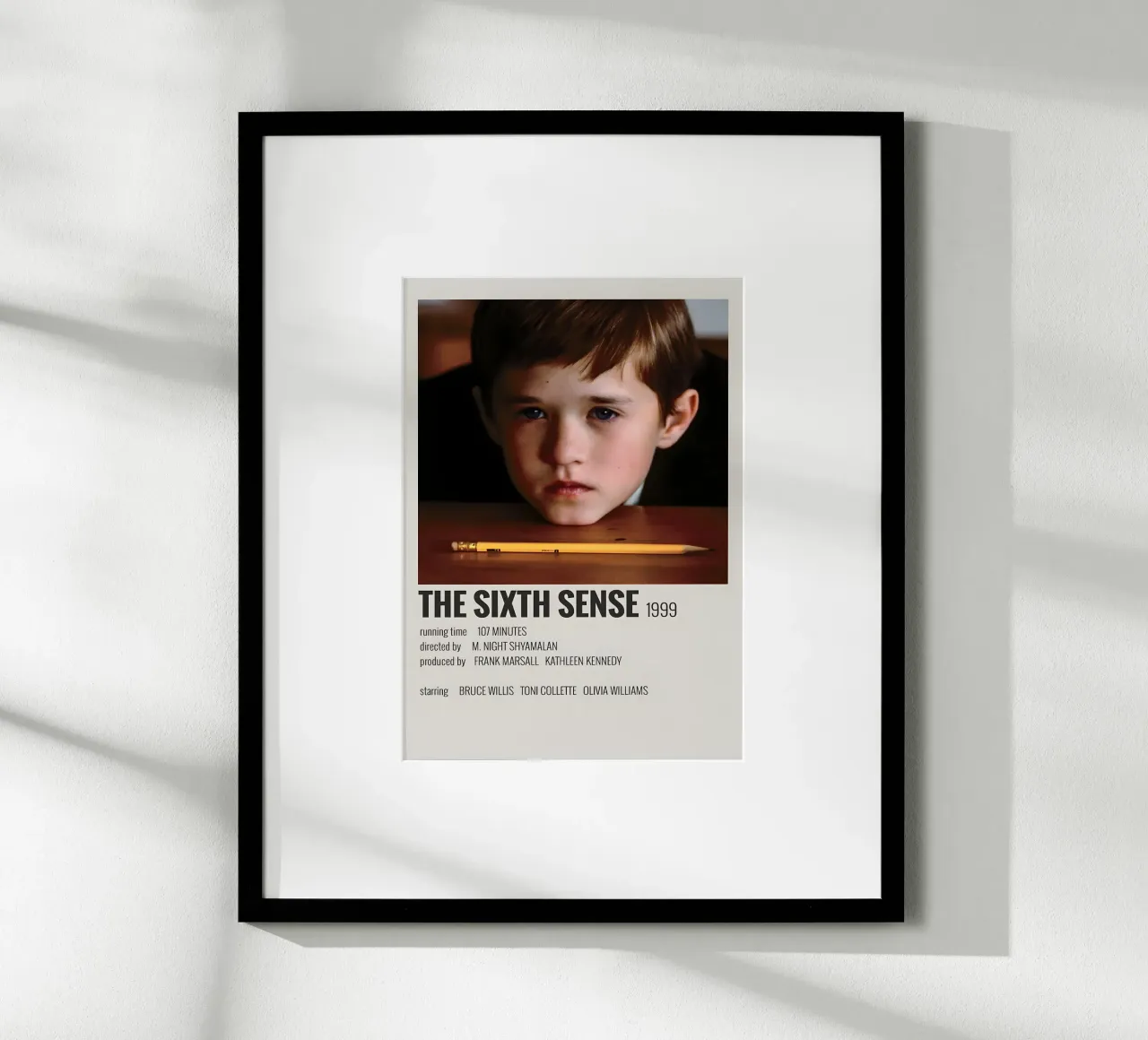 THE SIXTH SENSE 1999 carta hahnemühle da MVFminimalist