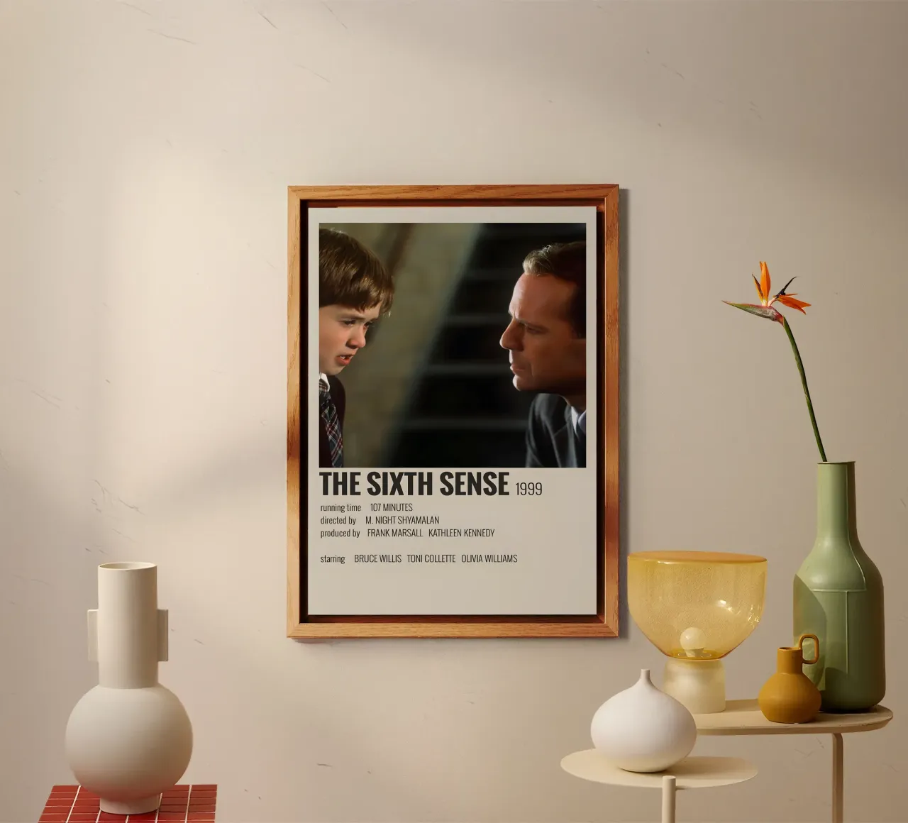 THE SIXTH SENSE 1999 alluminio dibond da MVFminimalist